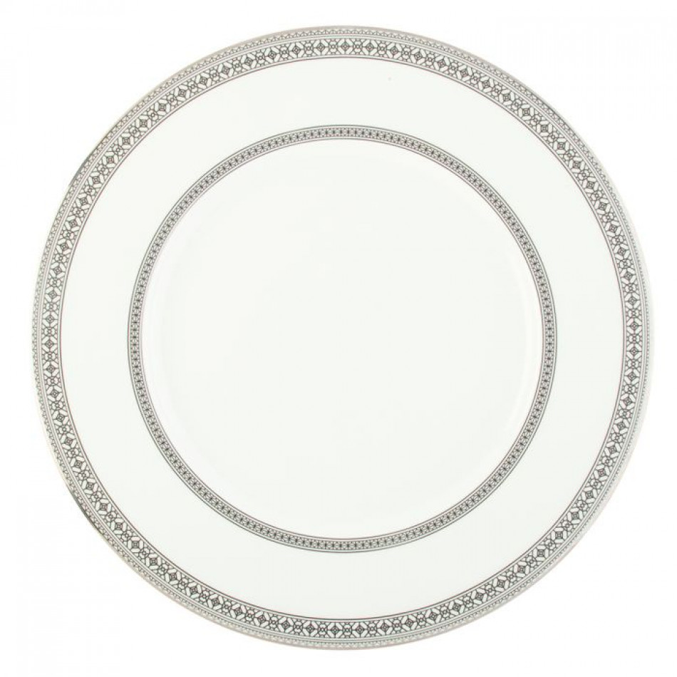 Platinum Leaves Charger Plate 13 in (Special Order)