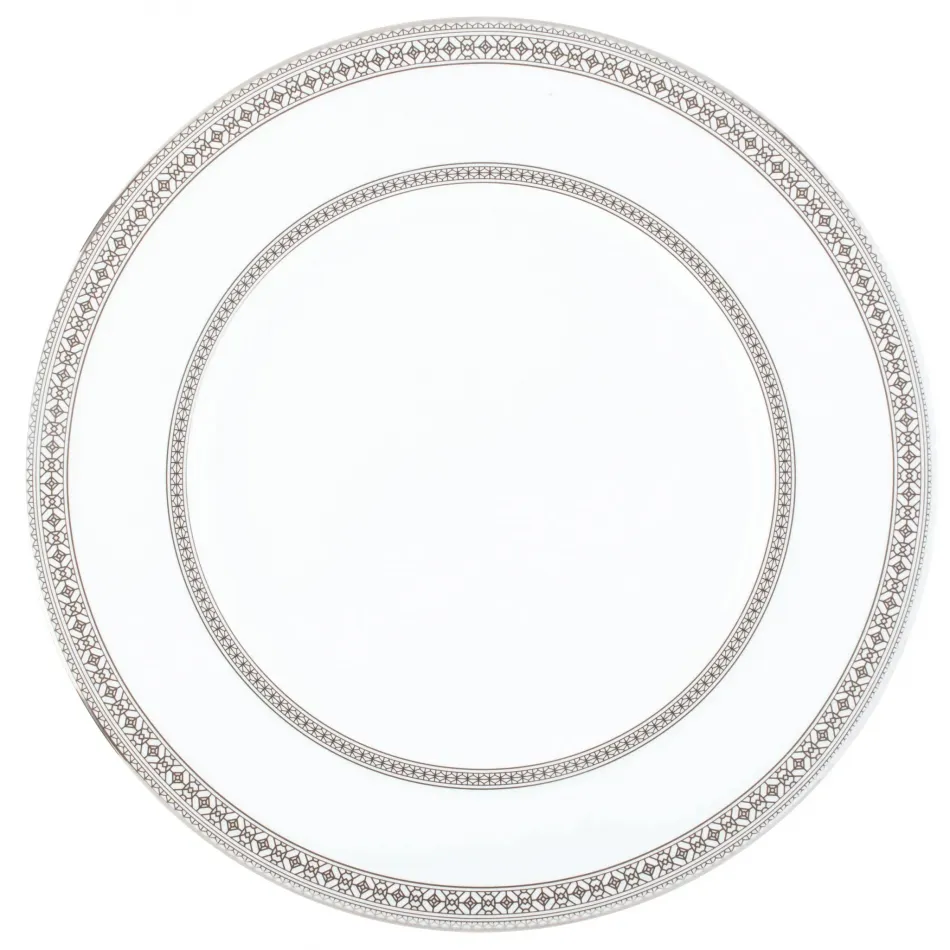 Platinum Leaves Charger Plate
