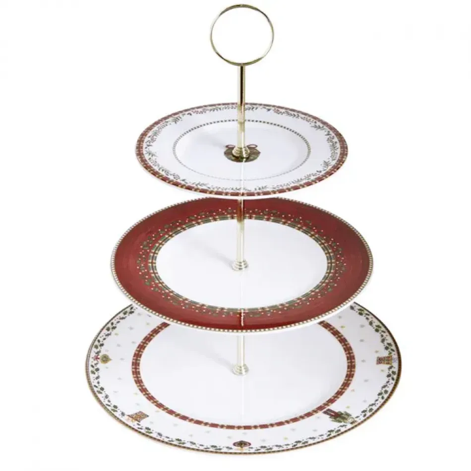 Nutcracker 3-Tier Cake Stand