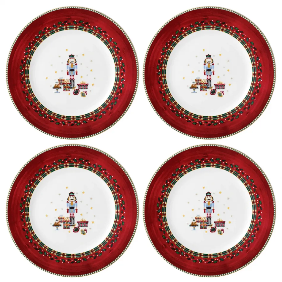 Nutcracker Canape / Dessert Plate, Set Of 4
