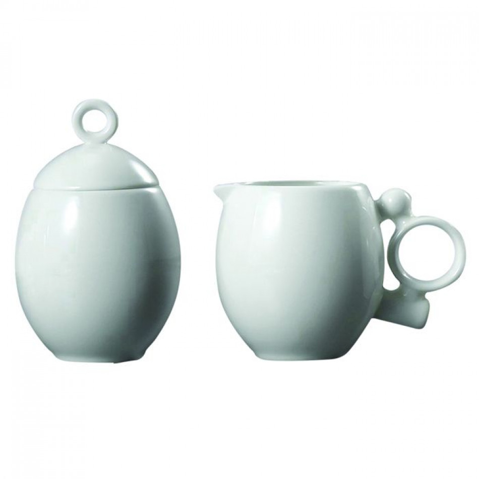 Geometrica White Sugar & Creamer Set