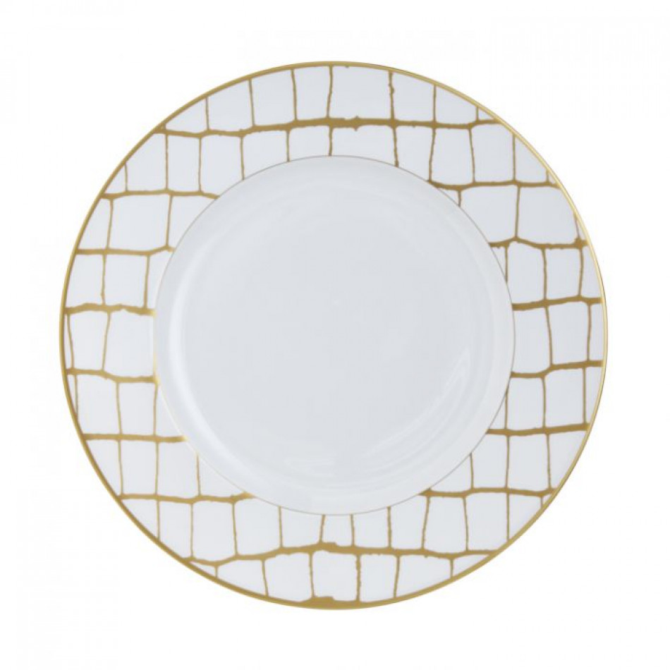 Alligator Gold Dinner Plate 10.5 in