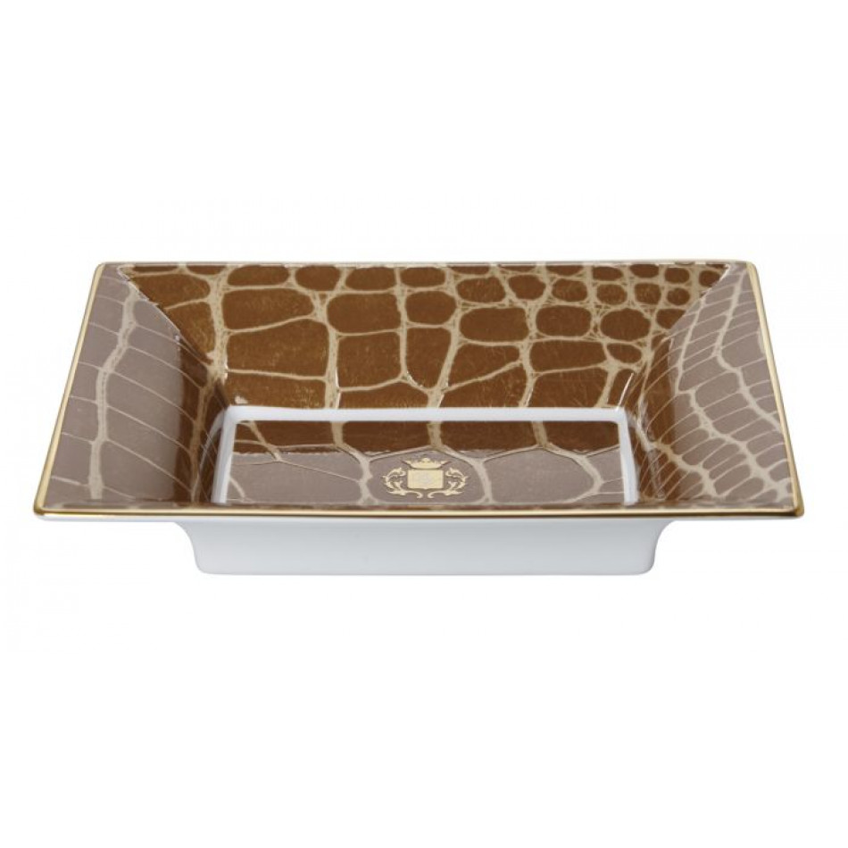 Alligator Safari Vide Poche/Jewelry Tray 7.5 x 6 x 1.5 in (Special Order)