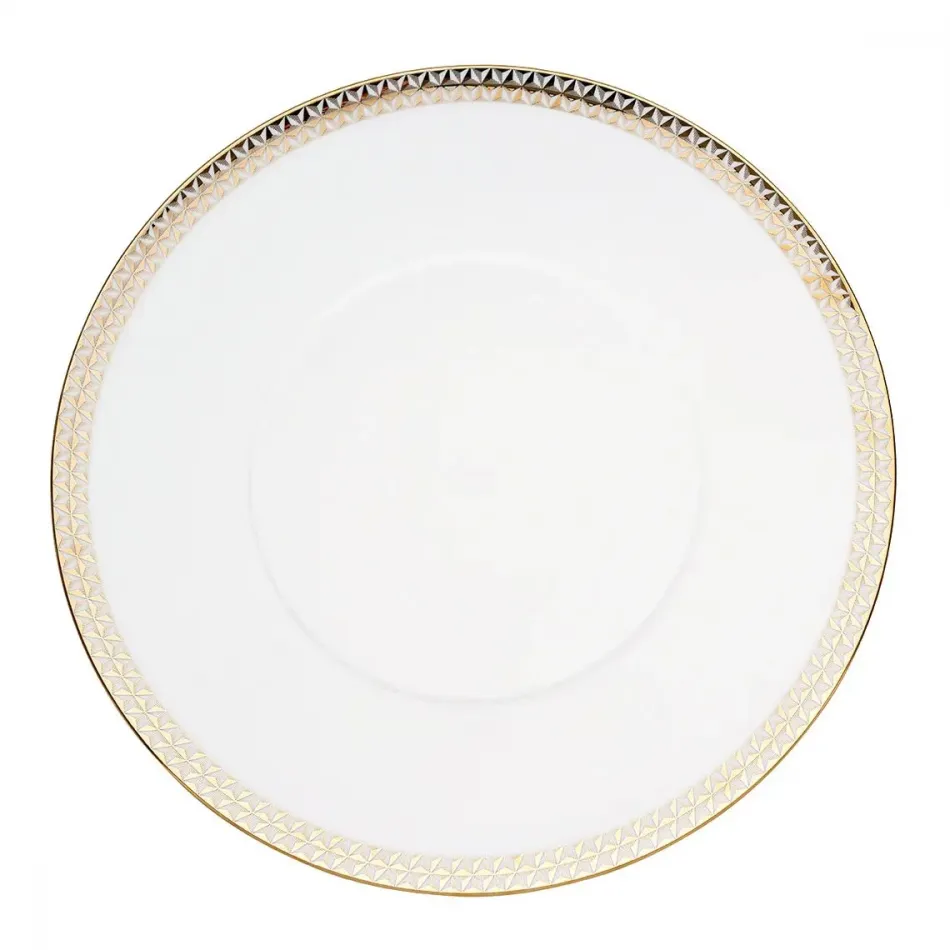 Gem Cut Gold Charger Plate