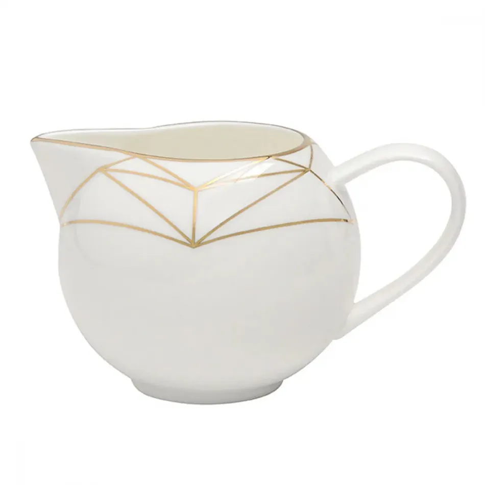 Gem Cut Gold Creamer