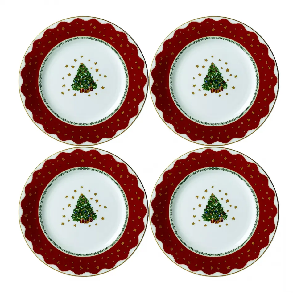 My Noel Canape/Dessert Plate, set of 4 (8.5 in)