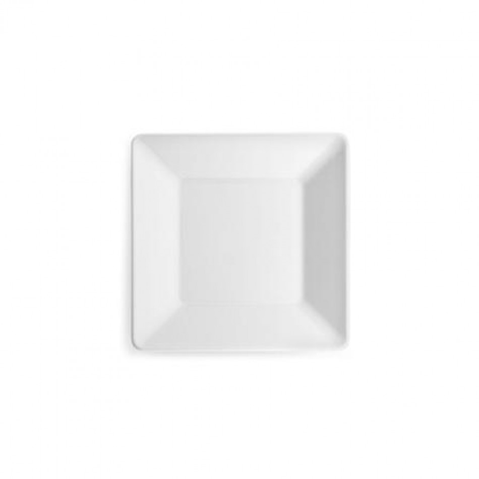 Diamond White Melamine 5.5" Sq Canape Plate