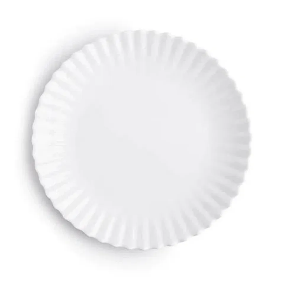 Patio Luxe Lightweight White Melamine Dinnerware