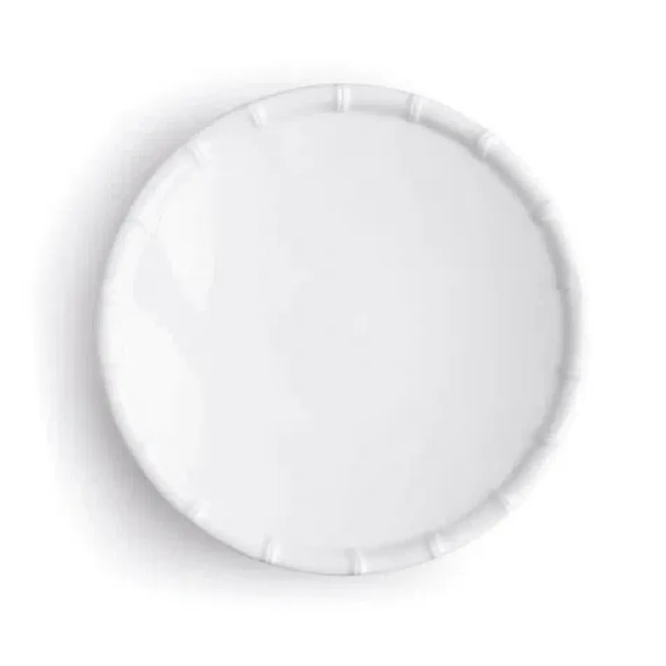 Zen Bamboo White Melamine 9" Salad Plate