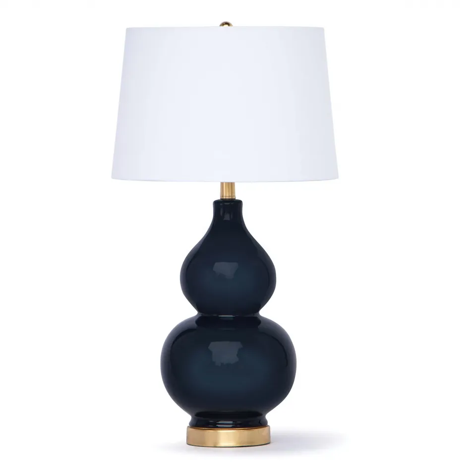 Coastal Living Madison Ceramic Table Lamp, Navy