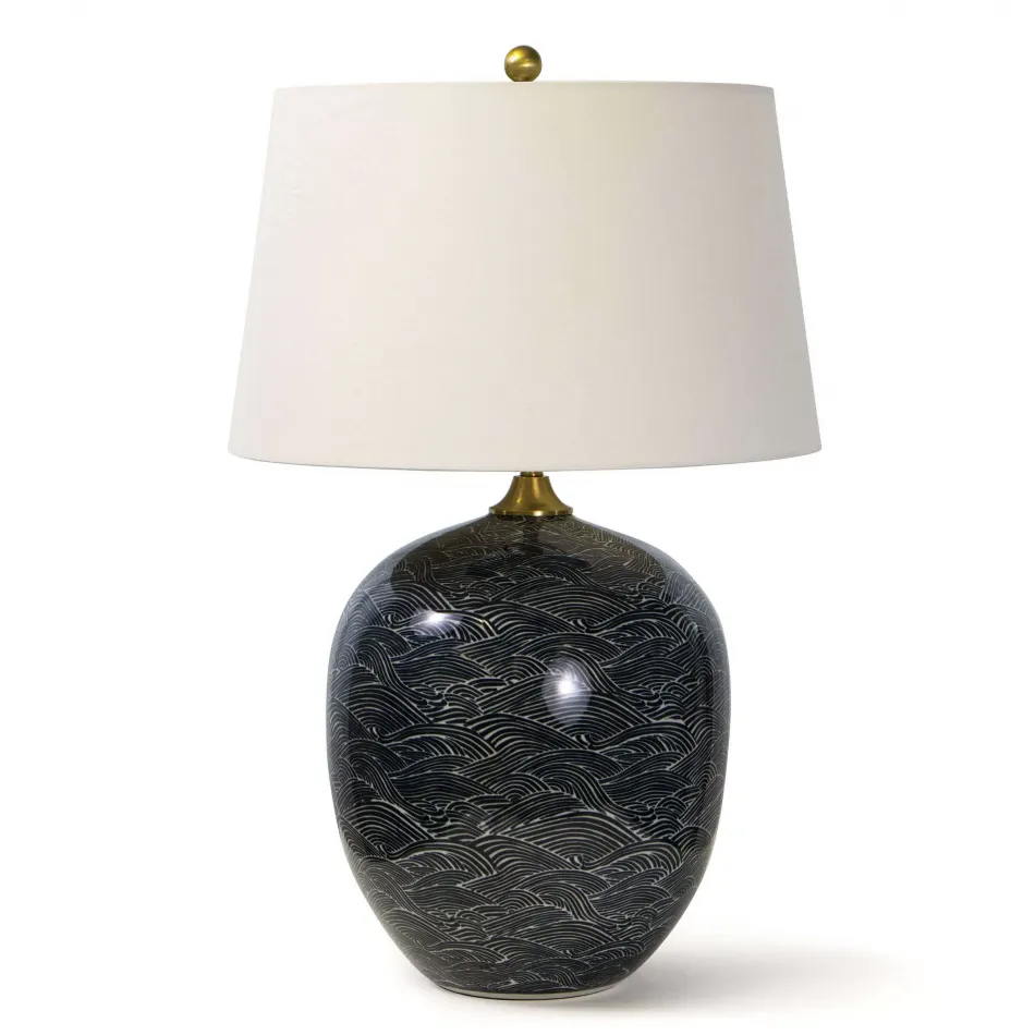 Harbor Ceramic Table Lamp Black