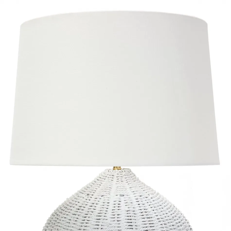Coastal Living Georgian Table Lamp, White
