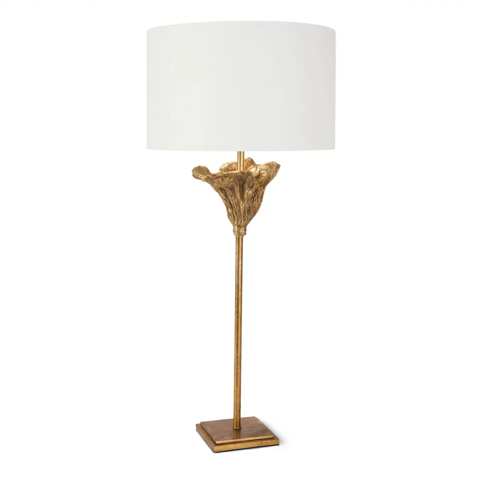 Monet Table Lamp Antique Gold Leaf