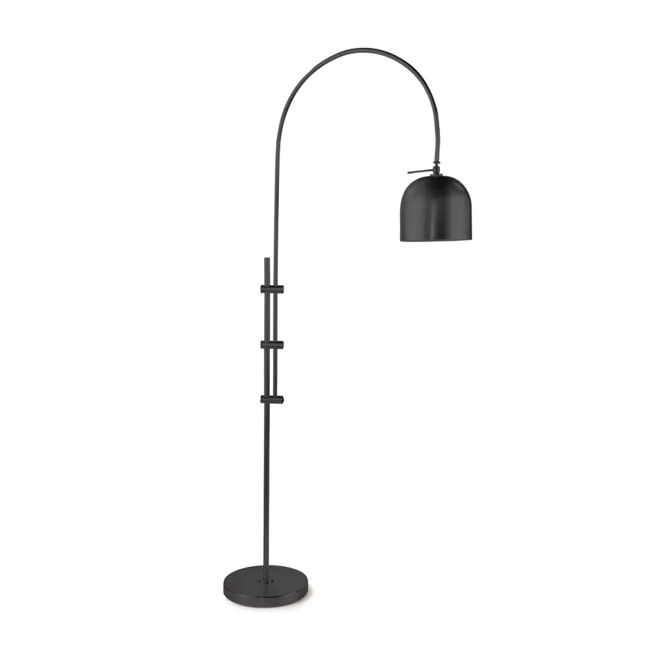 Arc Floor Lamp with Metal Shade, Oil Rubbed Bronze