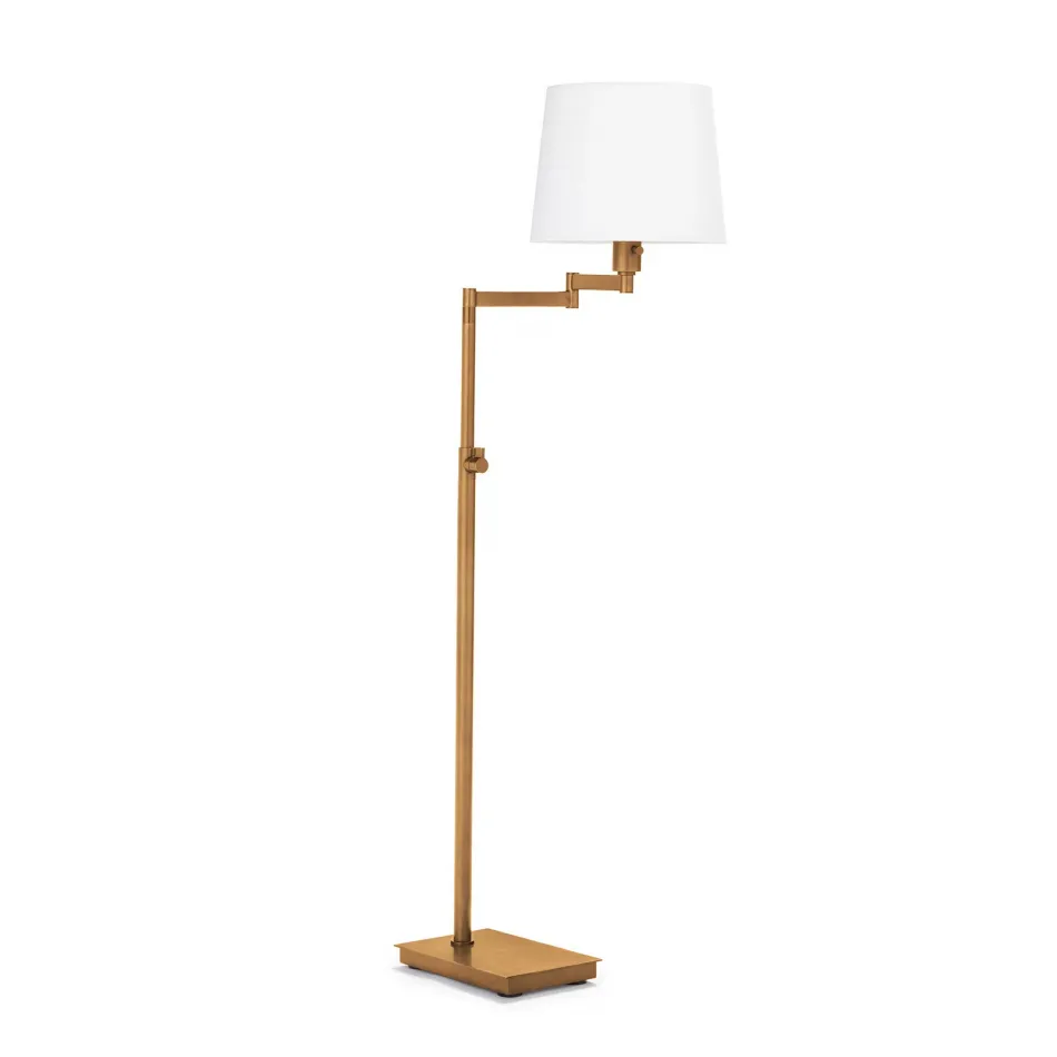 Southern Living Virtue Floor Lamp Natural Brass