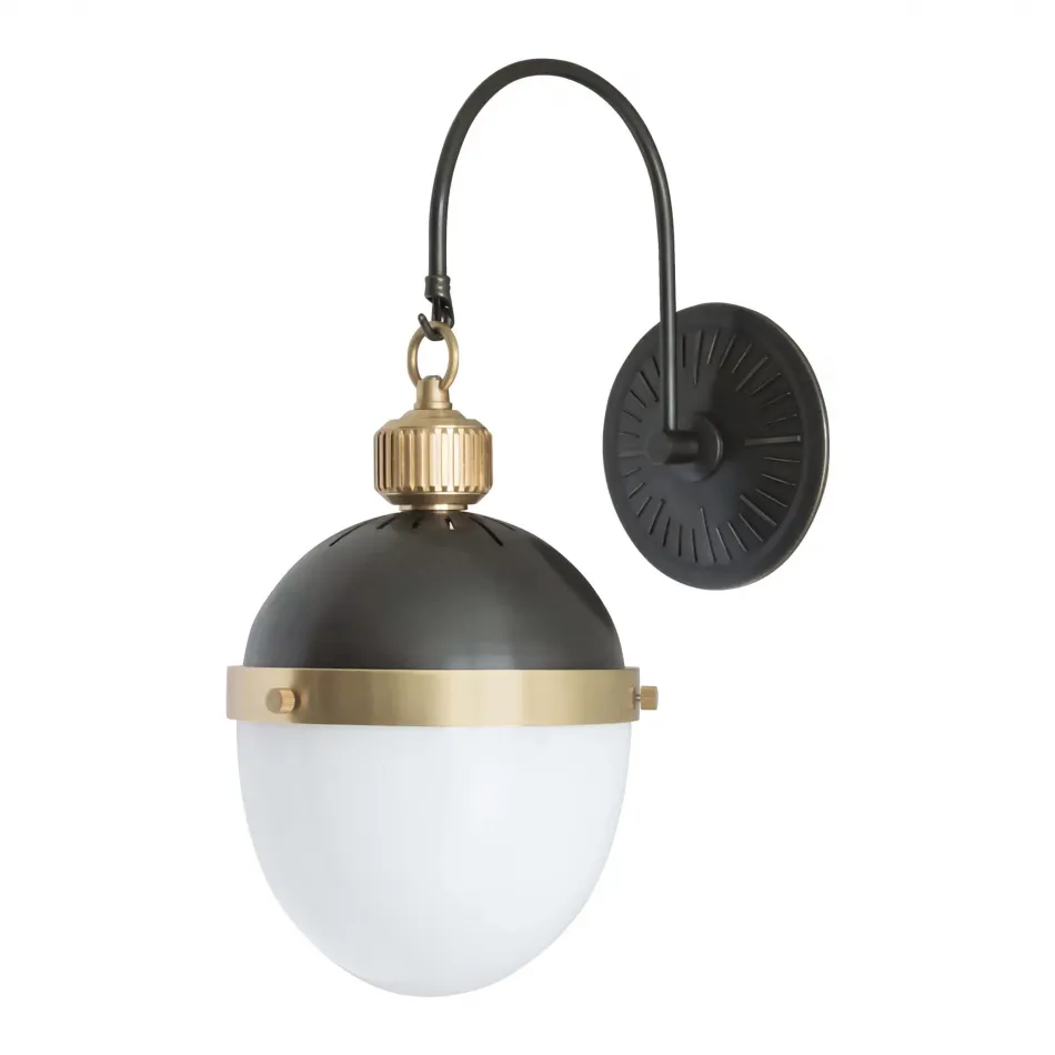 Otis Sconce Blackened Brass and Natural Brass