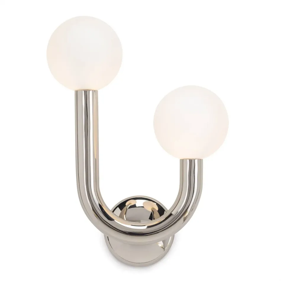 Happy Sconce Right Side Polished Nickel