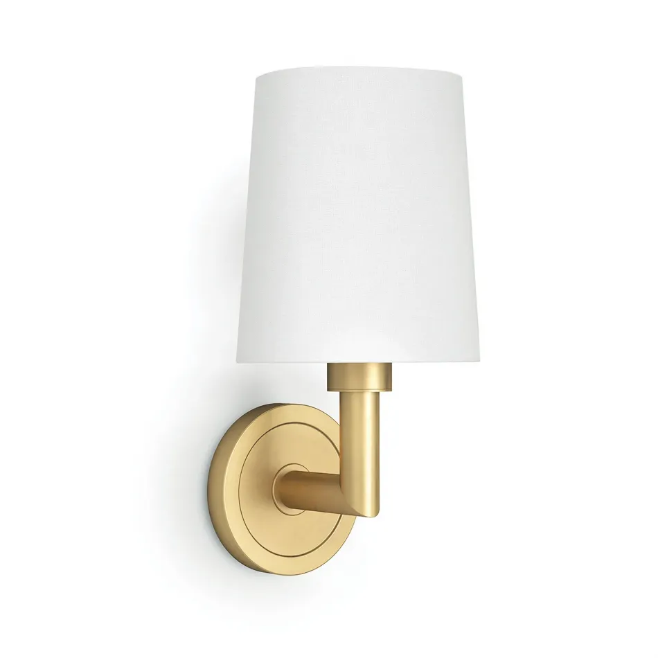 Southern Living Legend Sconce Single Natural Brass