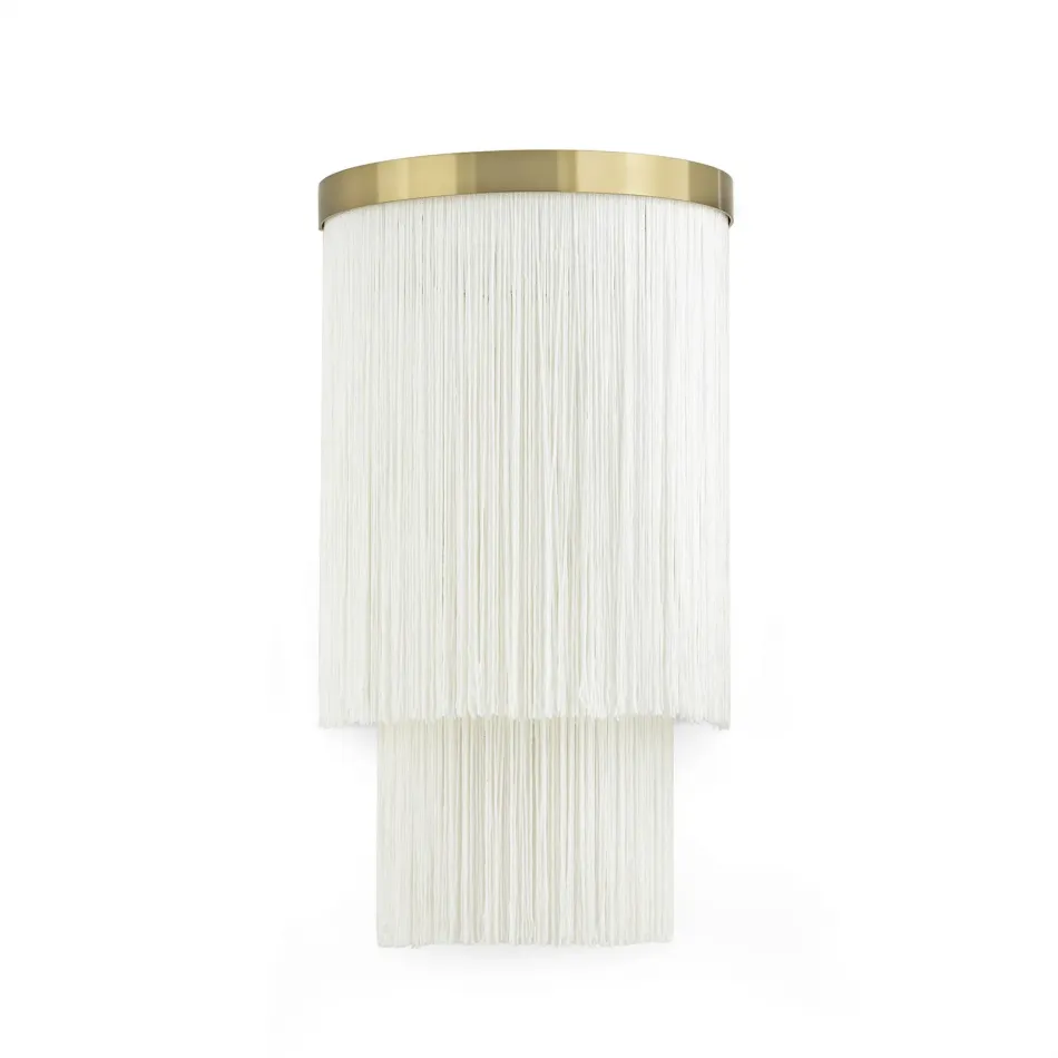 Cabaret Fringe Sconce Ivory