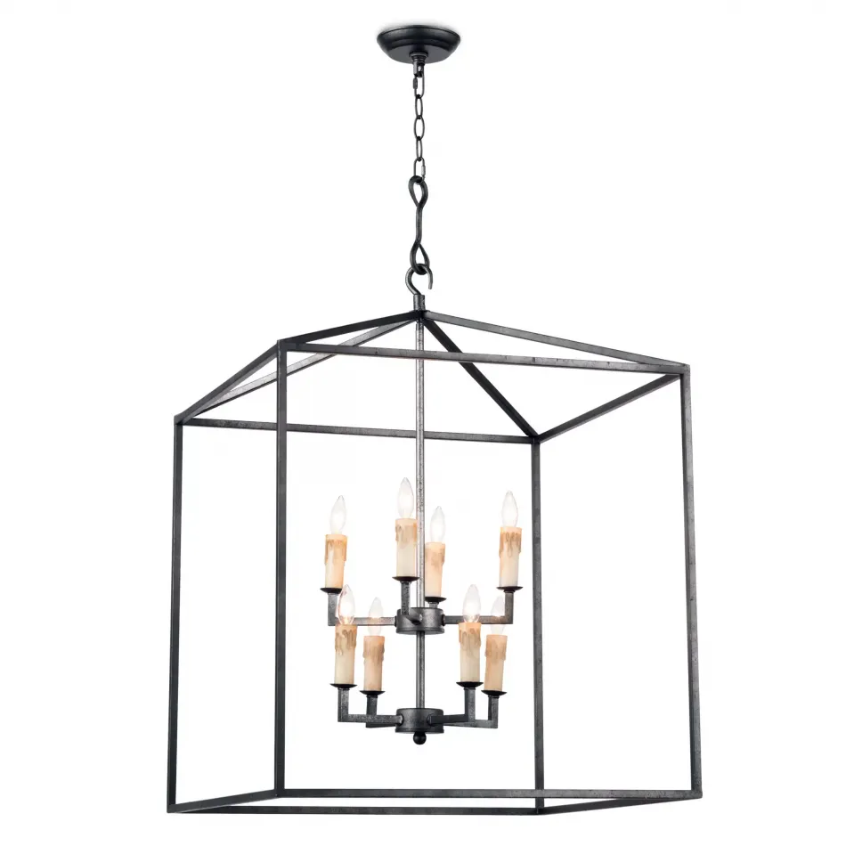 Southern Living Cape Lantern, Blackened Iron