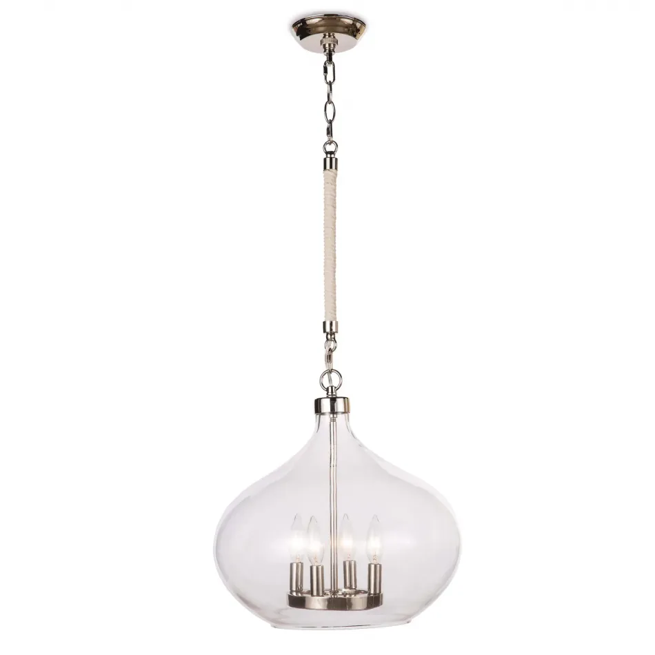 Coastal Living Dover Pendant, Polished Nickel