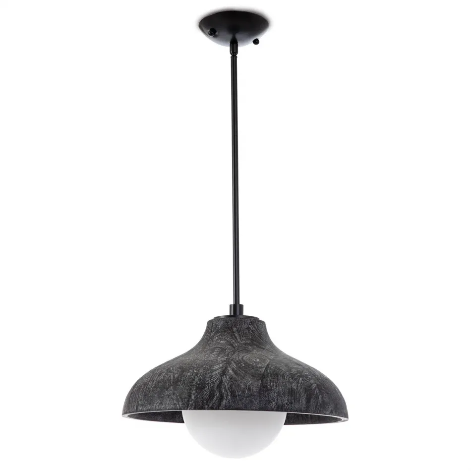 Coastal Living Surfside Wood Pendant, Ebony