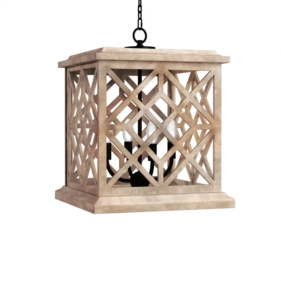 Coastal Living Chatham Wood Lantern Natural