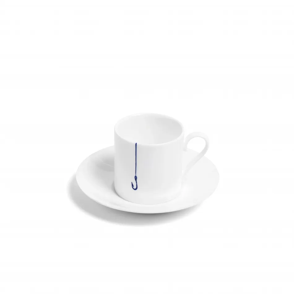 Hook Cobalt Bone China Straight Espresso Cup 4.7 oz (Special Order)