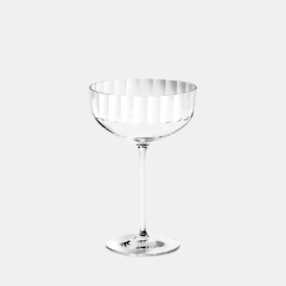 Fluted Cut Crystal Coupe