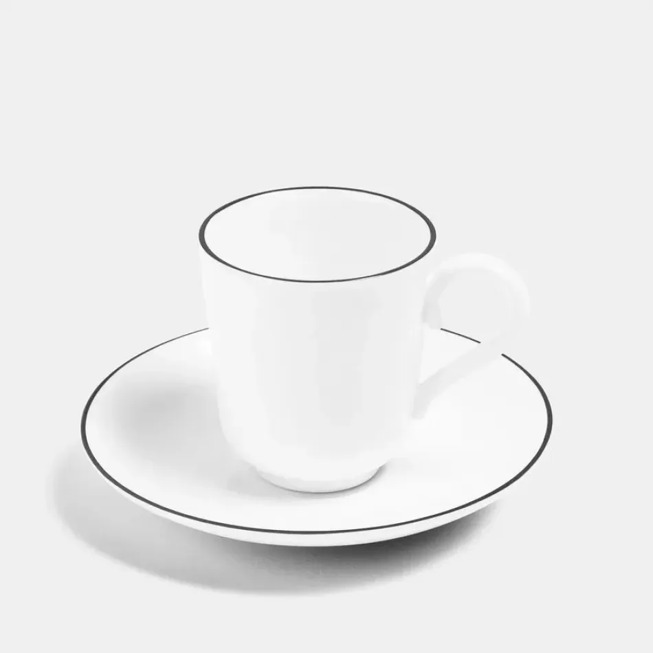 Line Anthracite Bone China Espresso Cup 3.4 oz (Special Order)