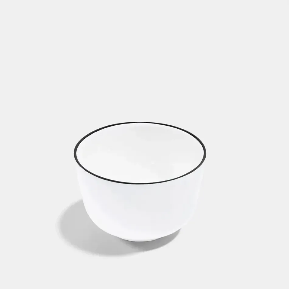 Line Matte Black Bone China Sugar Bowl 4.9 oz