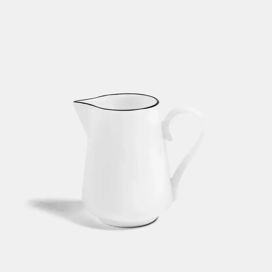 Line Matte Black Bone China Milk Jug 3.4 oz