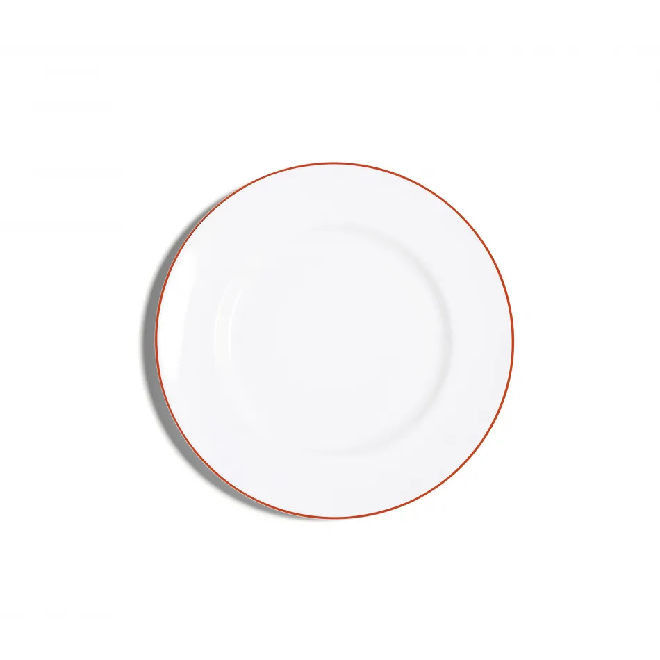 Line Burnt Orange Bone China Rimmed Side Plate 7" Rd (Special Order)