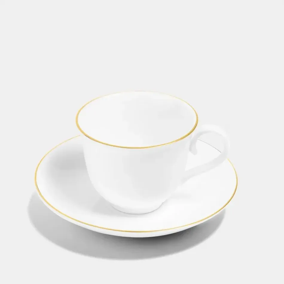 Line Gold Bone China Tea Saucer 5.7" Rd (Special Order)