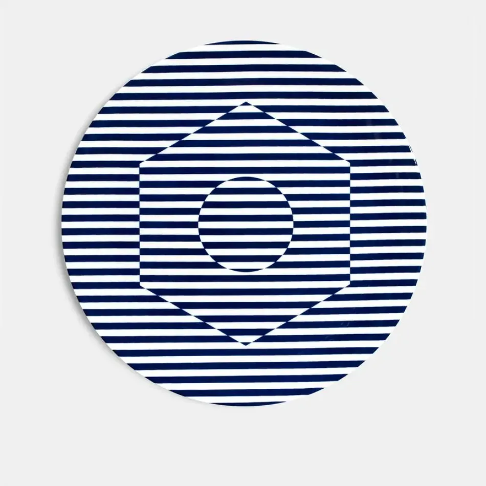 Superstripe Bone China Coupe Charger Plate 12.6" Rd