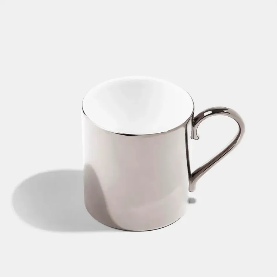 Reflect Bone China Platinum Medium Mug 8.5 oz