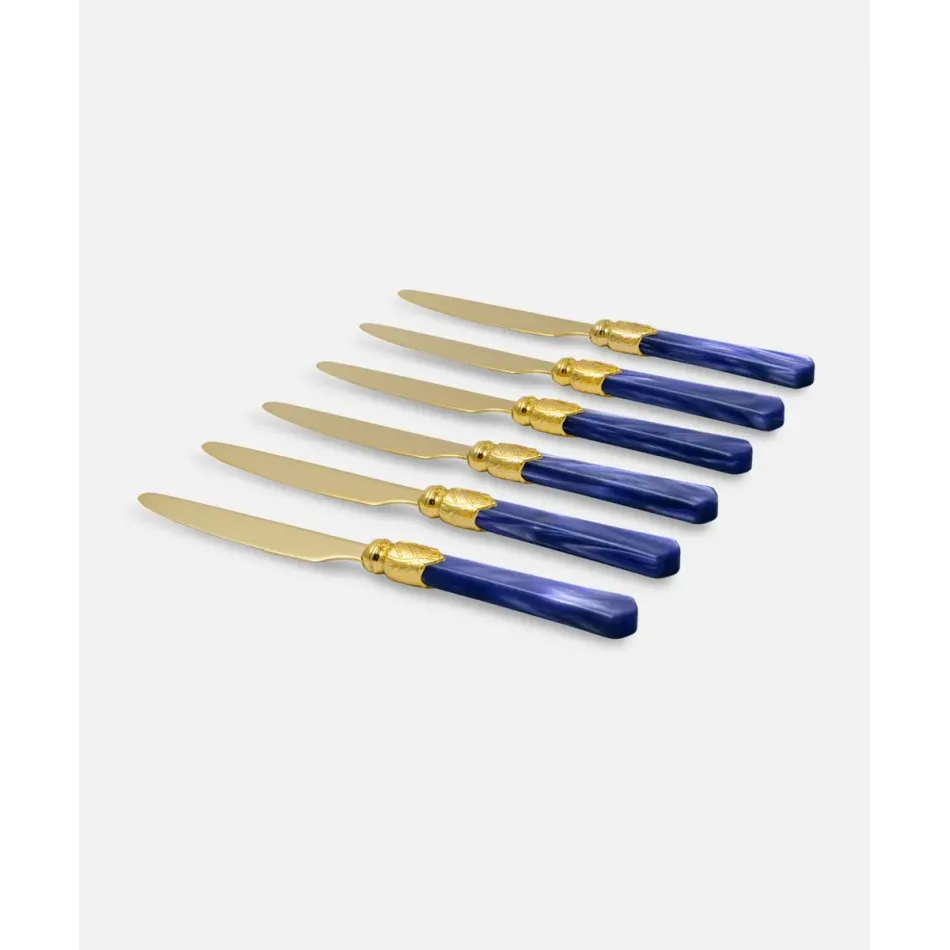Vittoria Oro Blue Table Fork (Special Order)