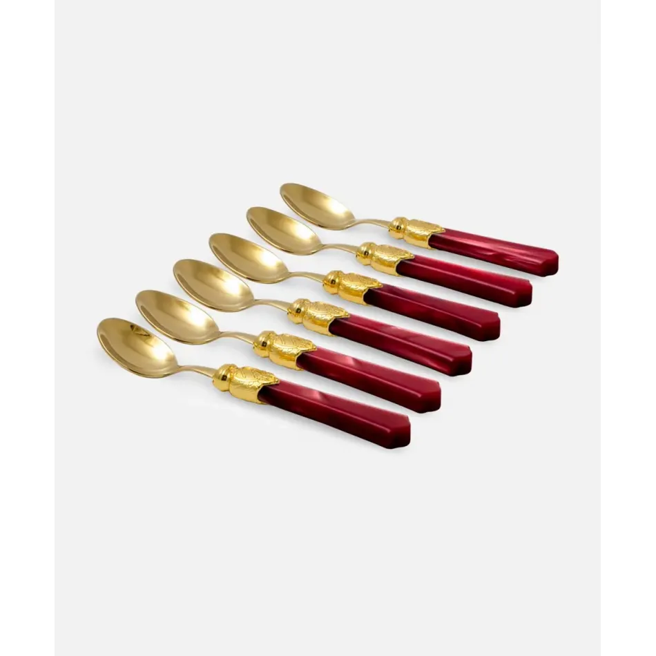 Vittoria Oro Bordeaux Coffee Spoon (Special Order)