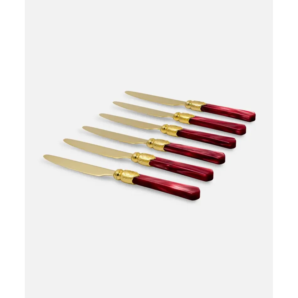 Vittoria Oro Bordeaux Table Knife (Special Order)