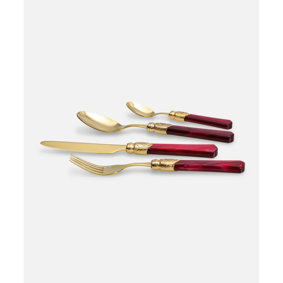 Vittoria Oro Bordeaux Flatware (Special Order)