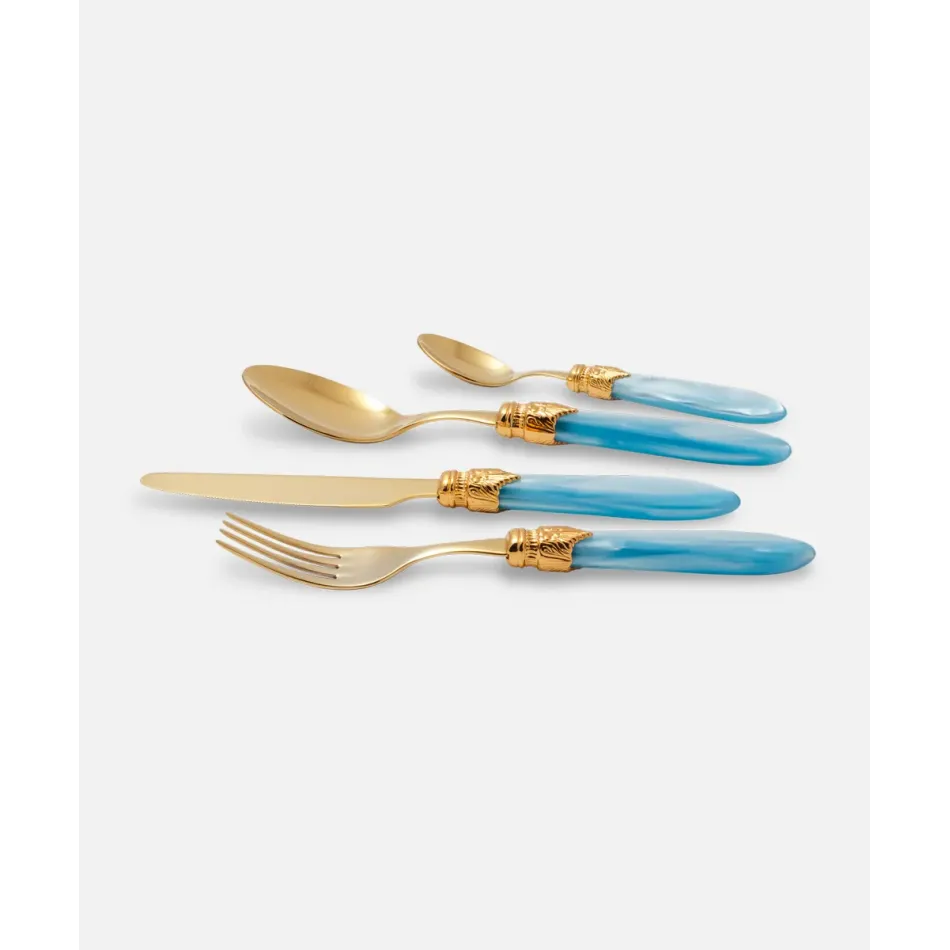 Laura Oro Turquoise Flatware (Special Order)