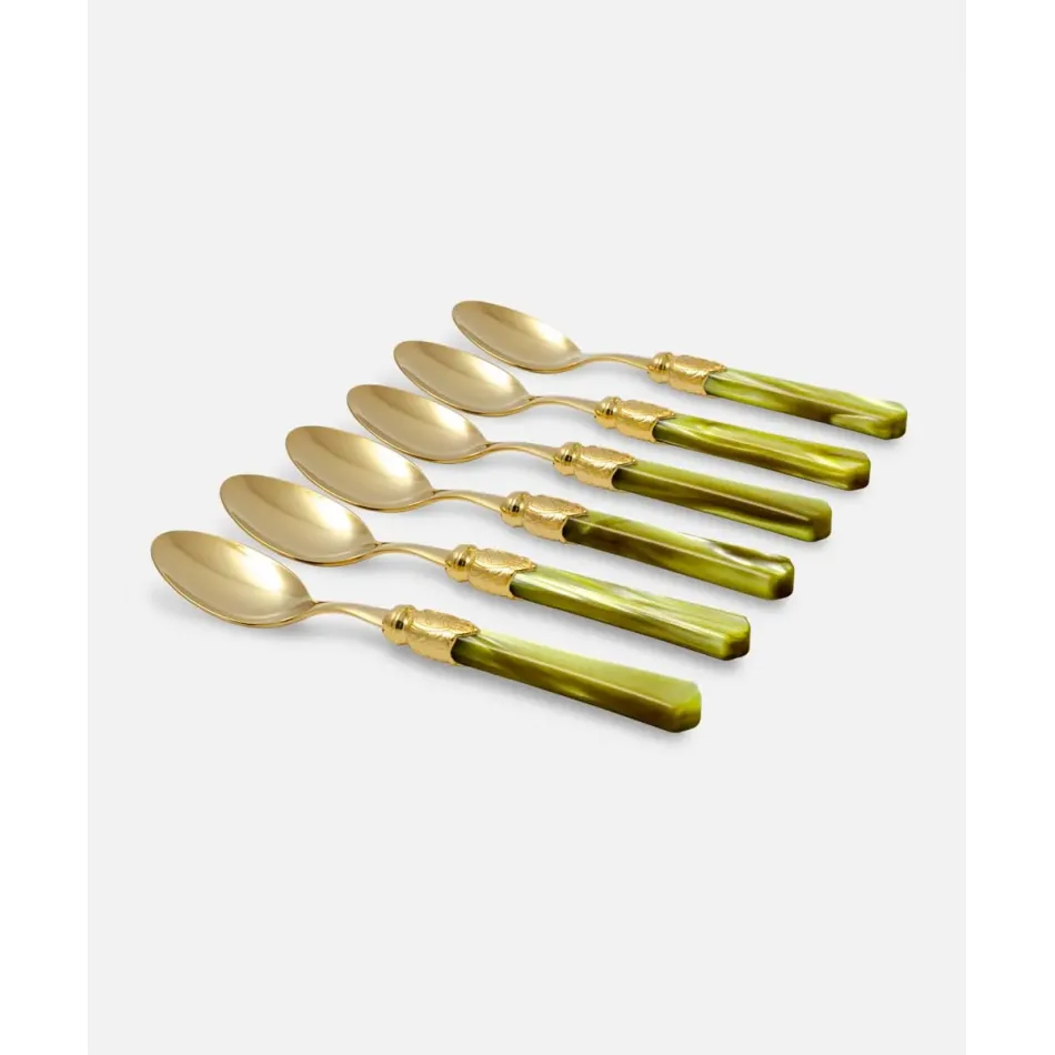 Vittoria Oro Olive Green Table Spoon (Special Order)