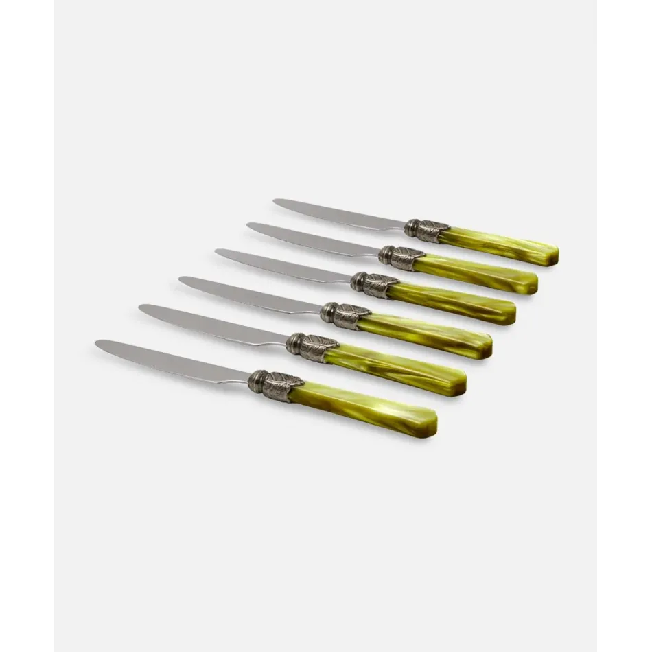 Vittoria Olive Green Table Knife