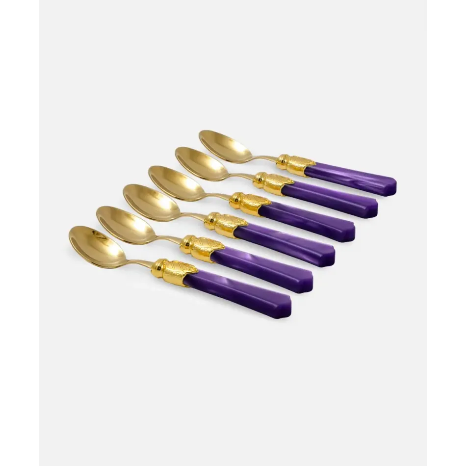 Vittoria Oro Violet Coffee Spoon (Special Order)