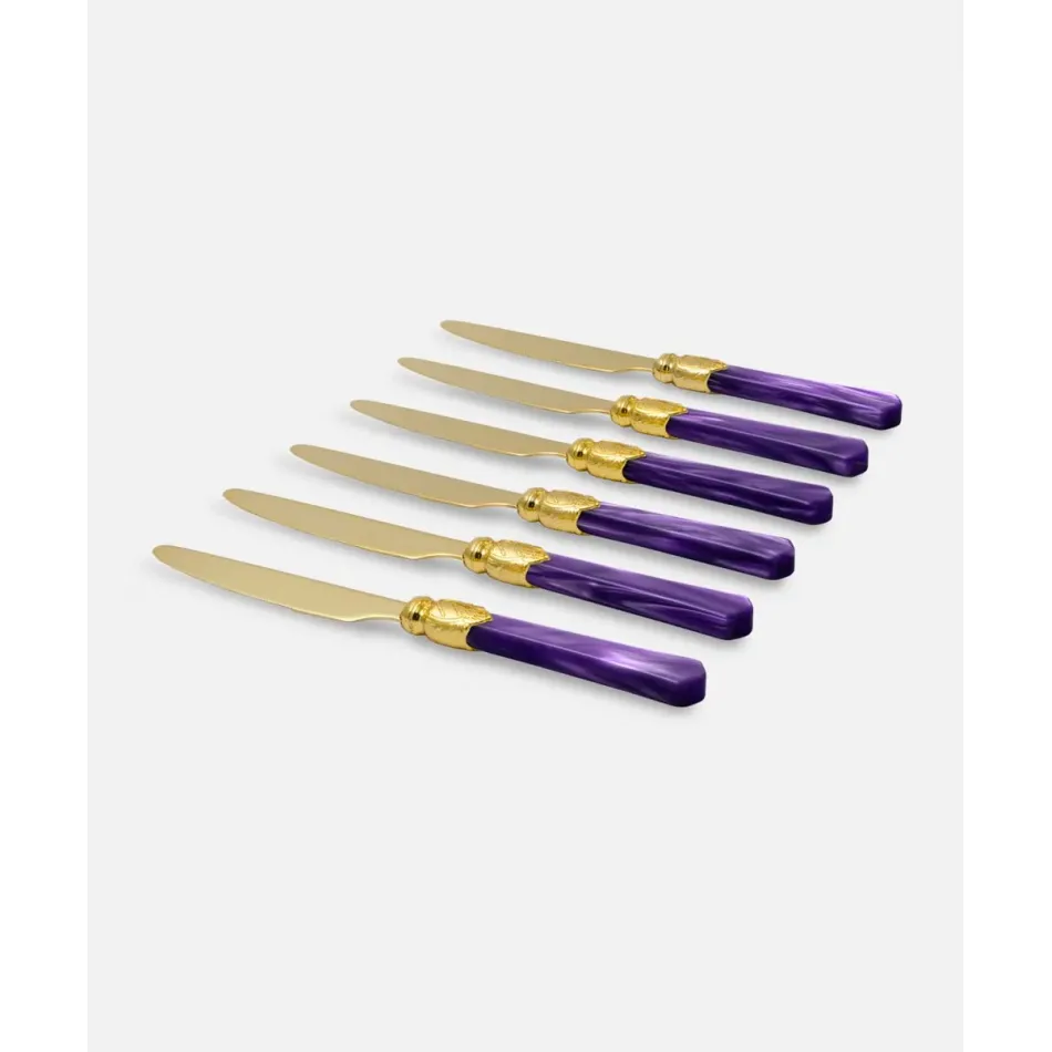 Vittoria Oro Violet Table Knife (Special Order)