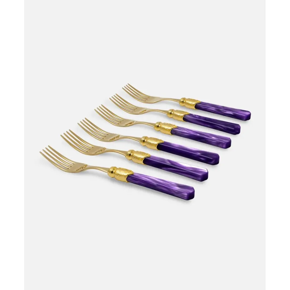 Vittoria Oro Violet Table Fork (Special Order)
