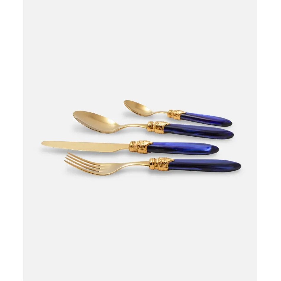 Laura Oro Blue Flatware (Special Order)