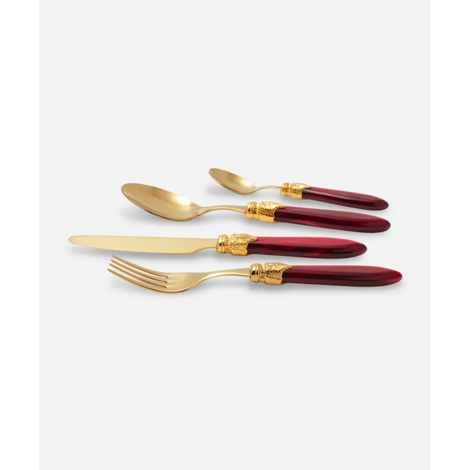 Laura Oro Bordeaux Flatware (Special Order)