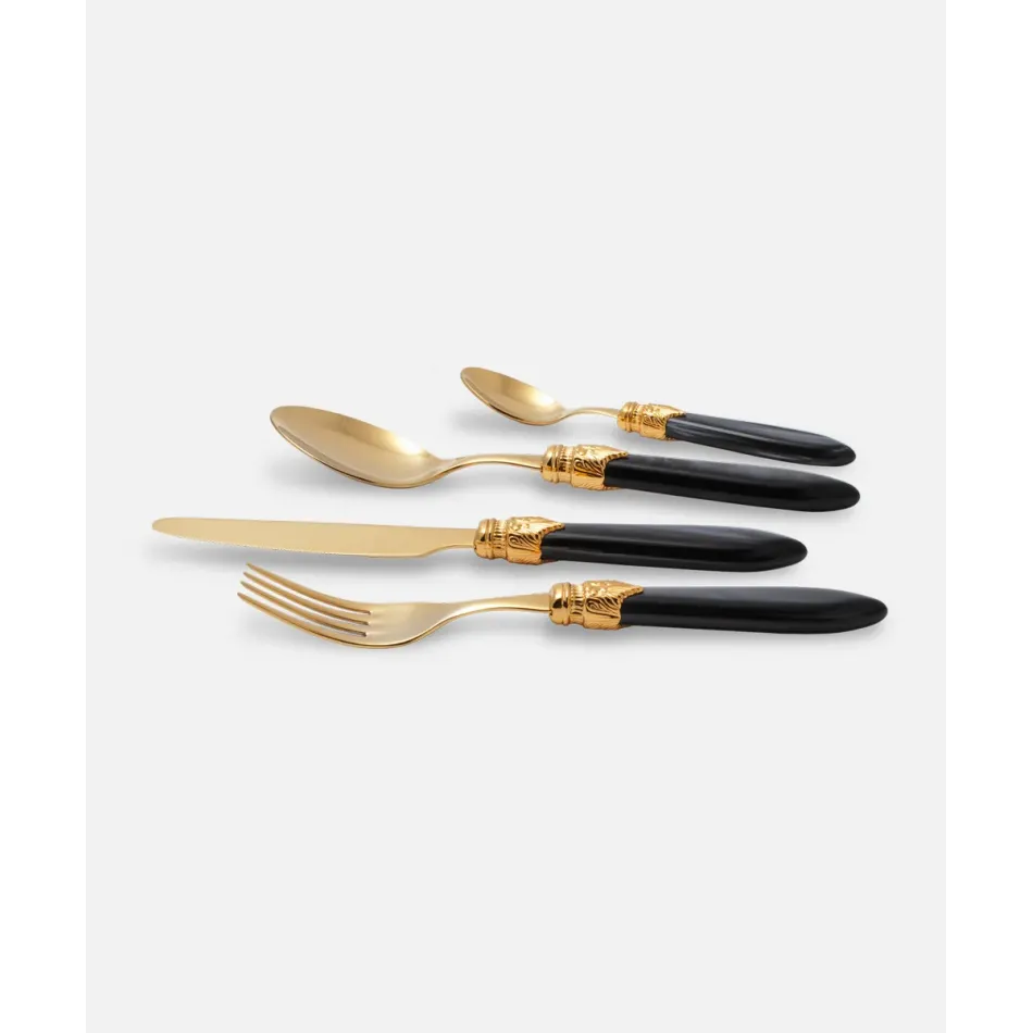 Laura Oro Black Flatware (Special Order)
