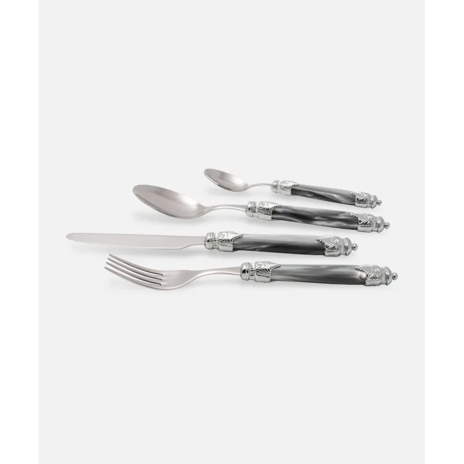Arianna Argento Clear Gray Flatware (Special Order)